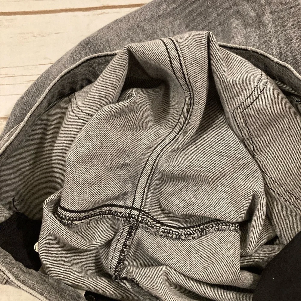 AGOLDE Nico High Rise Slim Risk Gray Wash Jeans Size 33
